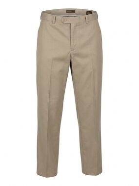 Perry Ellis Men's Khaki Dress Pants Size 34x32 Tan Flat Front Slacks
